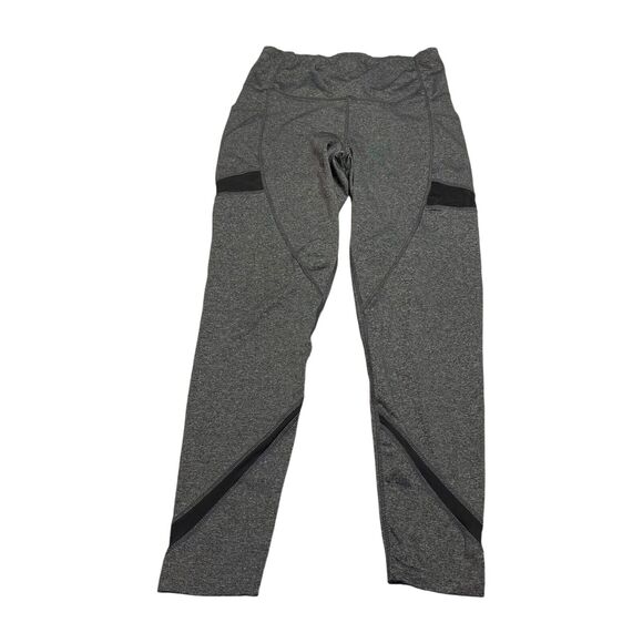 Adrienne Vittadini Sport Leggings Women Small Heather Gray Stretch Elastic Waist - Picture 1 of 6